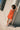 Abito corto con tasche popeline cotone arancio Adorina