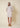 Abito con scollo a cratere in punto Milano e taffetà Memory beige Arese New