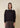 Maglione in mohair a coste marrone Mitra