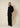 Pantalone a palazzo in tessuto tecnico bi-stretch nero Palombo