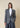 Blazer sartoriale monopetto in flanella gessata grigio Rende