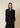 Camicia in crepe de chine nera Shiren
