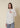 Camicia in crepe de chine avorio Shiren