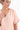 Blusa over in lino con scollo a V rosa Sorrentina