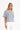 T-shirt girocollo cotone righe blu Tokio