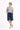 T-shirt girocollo cotone righe blu Tokio